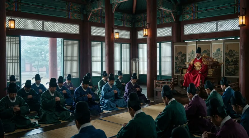Jogang: Morning Court Assemblies That Governed Through Ritual Debate - Historical illustration