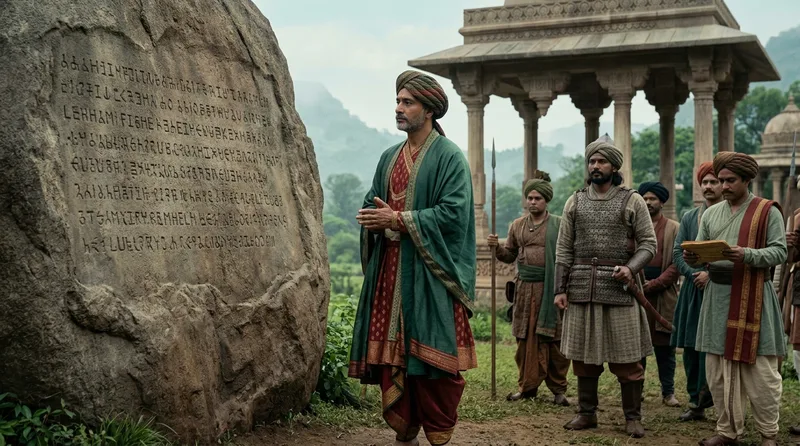 Rock Edict V: Creating History’s First Bureaucracy of Ethics - Historical illustration