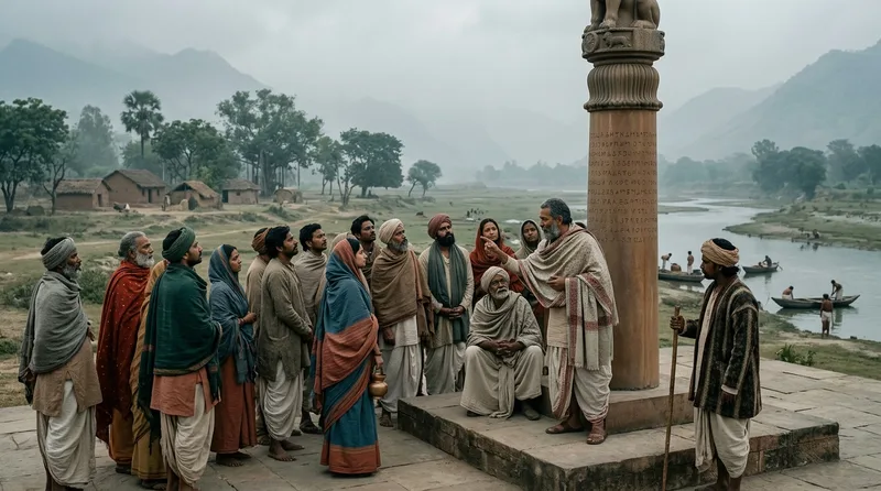 Pillar Edict V: Ancient India’s Revolutionary Environmental Decree - Historical illustration