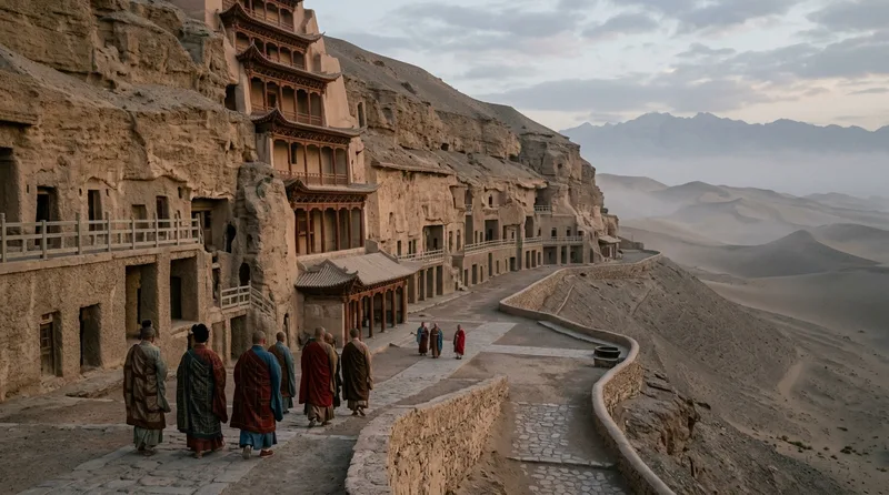 Dunhuang: The Cave City That Preserved Lost Civilizations - Historical illustration