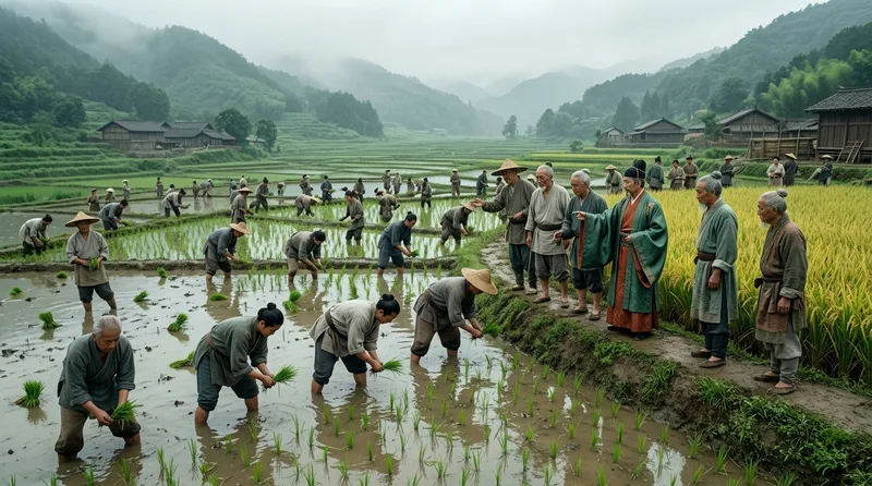 Champa Rice Cultivation Ended Famines and Doubled Populations - Historical illustration