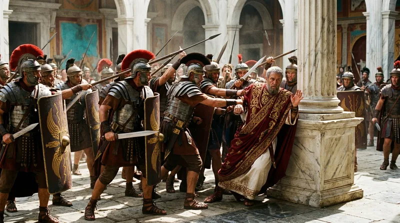 Pertinax: 87 Days from Senator to Slaughtered Emperor - Historical illustration