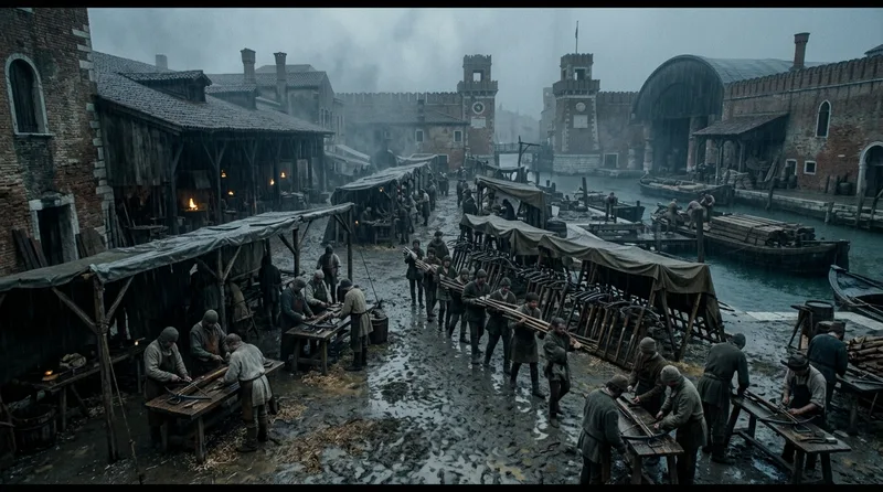 Venice’s Arsenal: Industrial-Scale Defiance - Historical illustration
