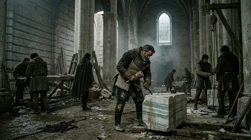 Siena Cathedral: Black Death Killed the Dream of Italy’s Largest Church - Historical illustration
