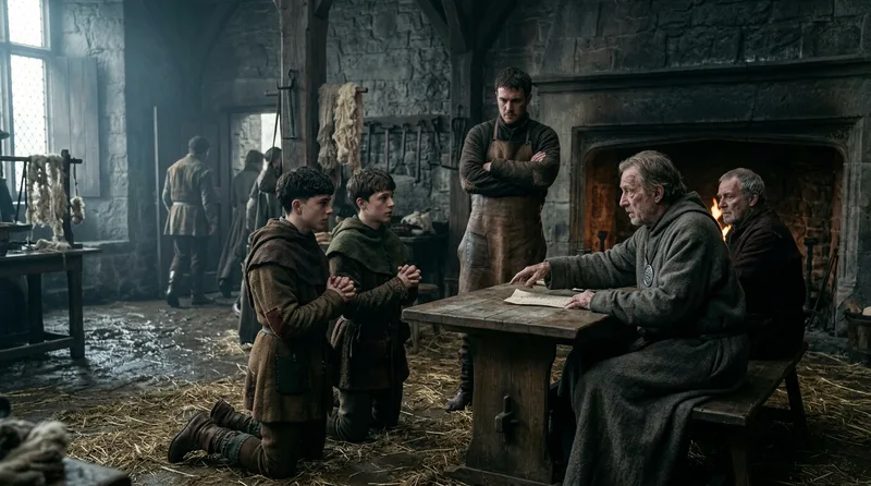 Craft Guilds Slashed Apprenticeships From 12 Years to 3 After Masters Died - Historical illustration