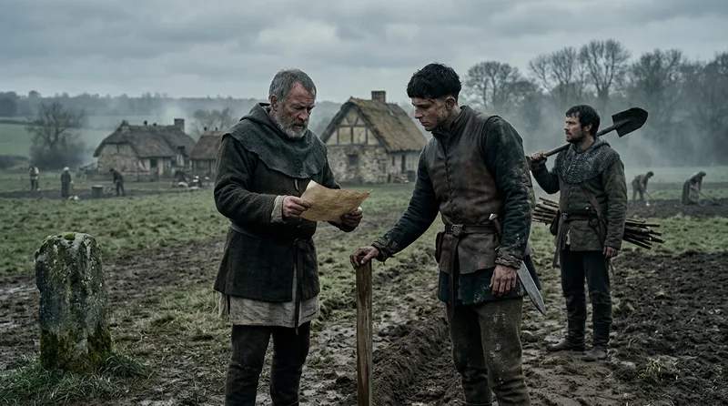 England’s Land Redistribution Created a New Middle Class of Peasant Landowners - Historical illustration