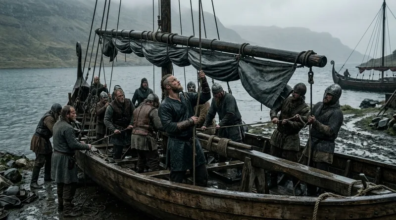 Removable Mast and Sail: Tactical Versatility Under Any Conditions - Historical illustration
