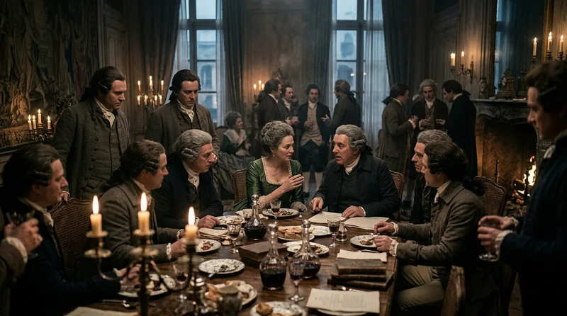 Madame Necker’s Friday Dinners Shaped Pre-Revolutionary Economic Policy - Historical illustration